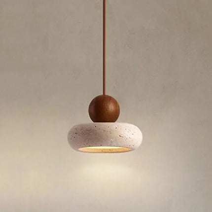 Contemporary Stone Flush Mount Ceiling Pendant Light ⌀150×110 mm