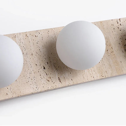 Italian Travertine Stone Wabi-Sabi Wall-Mounted Lamp ⌀150×H180 mm