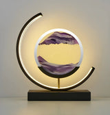 AureaGlow | Elegant Adjustable LED Sand Art Table Lamp | 28.3×25.6 cm 0