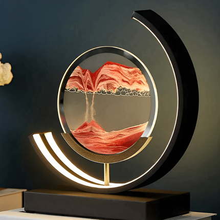 AureaGlow | Elegant Adjustable LED Sand Art Table Lamp | 28.3×25.6 cm 1