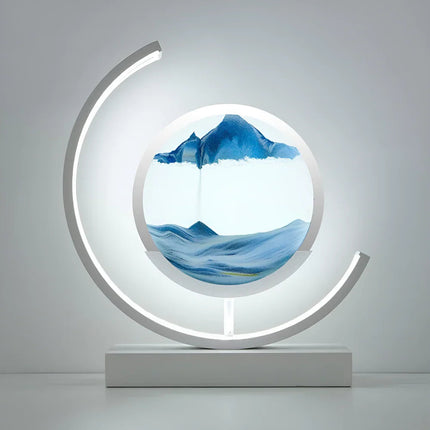 AureaGlow | Elegant Adjustable LED Sand Art Table Lamp | 28.3×25.6 cm 11