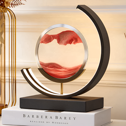 AureaGlow | Elegant Adjustable LED Sand Art Table Lamp | 28.3×25.6 cm 2