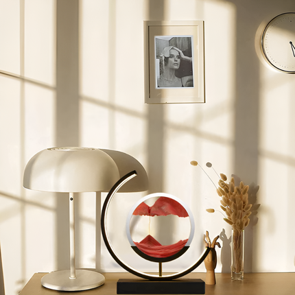 AureaGlow | Elegant Adjustable LED Sand Art Table Lamp | 28.3×25.6 cm 3