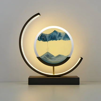 AureaGlow | Elegant Adjustable LED Sand Art Table Lamp | 28.3×25.6 cm 6