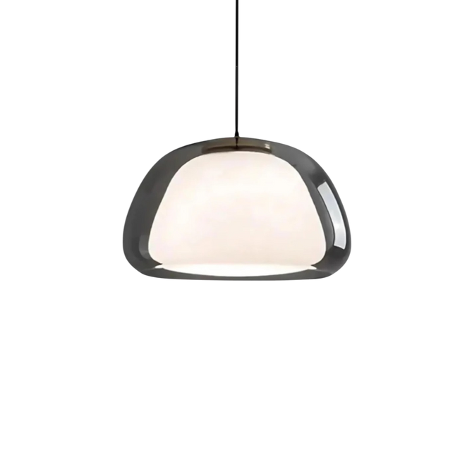 Elegant Modern Frosted Glass Pendant Light | ⌀30×H20 cm MARO Finer Living
