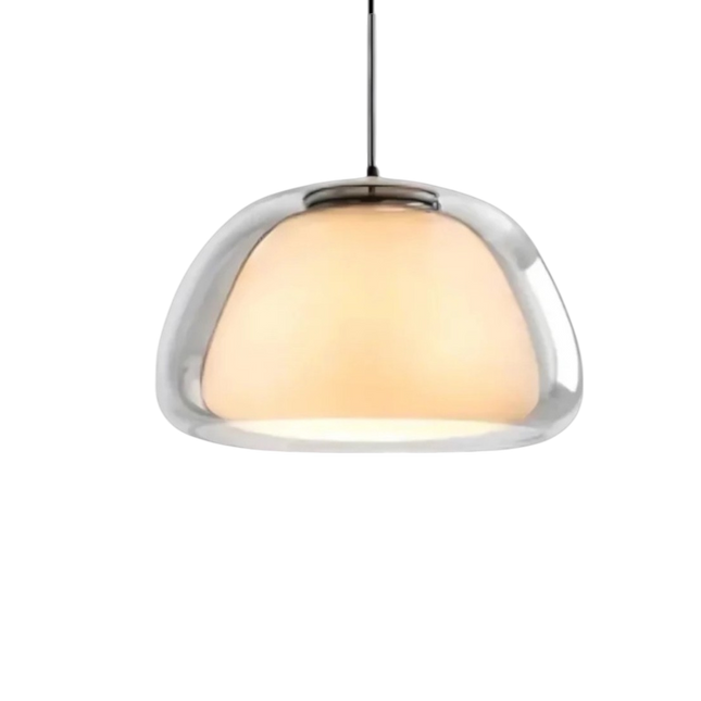 Elegant Modern Frosted Glass Pendant Light | ⌀30×H20 cm MARO Finer Living