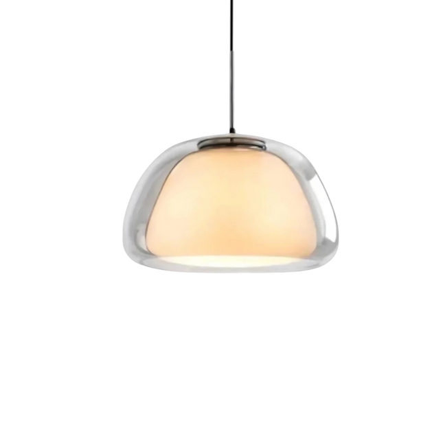 Elegant Modern Frosted Glass Pendant Light | ⌀30×H20 cm MARO Finer Living