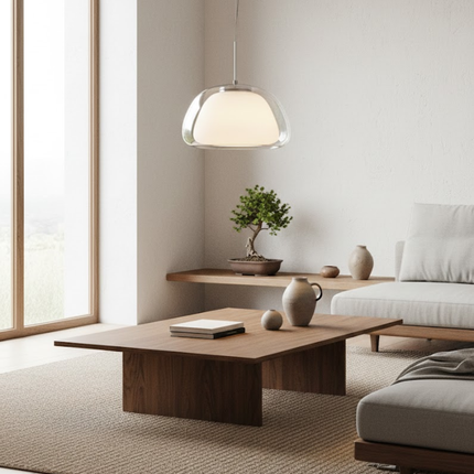 Elegant Modern Frosted Glass Pendant Light | ⌀30×H20 cm MARO Finer Living