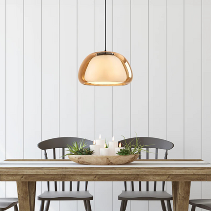 Elegant Modern Frosted Glass Pendant Light | ⌀30×H20 cm MARO Finer Living
