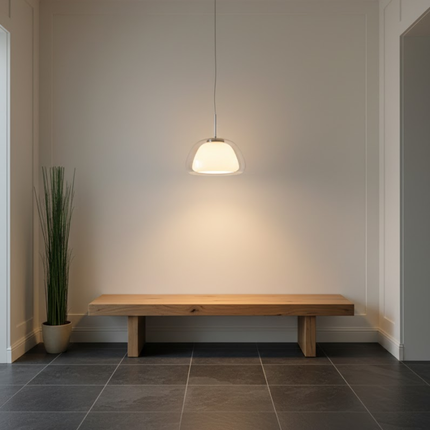 Elegant Modern Frosted Glass Pendant Light | ⌀30×H20 cm MARO Finer Living