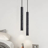 Wabi-Sabi Black Cave Stone LED Hanging Pendant Lamp ⌀40×H300 mm MARO Finer Living - Luxury Home Specialists
