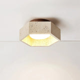 Italian Travertine LED Wabi-Sabi Ceiling Lamp 170×75 mm MARO Finer Living - Luxury Home Specialists