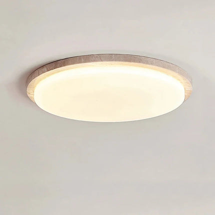 Wabi-Sabi Yellow Travertine LED Ceiling Lamp ⌀270×H60 mm MARO Finer Living - Luxury Home Specialists
