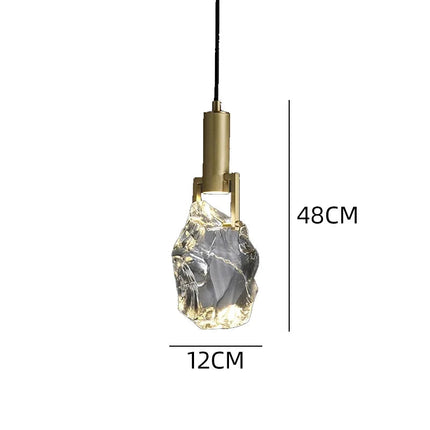 Contemporary Gold Crystal Pendant Chandelier ⌀120×480 mm MARO Finer Living - Luxury Home Specialists