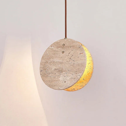 Wabi-Sabi Cream Nordic  Stone LED Pendant Light ⌀200mm MARO Finer Living - Luxury Home Specialists