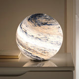 Luminara | Elegant Swirl Pattern LED Table Lamp | 20Ø×30H cm MARO Finer Living