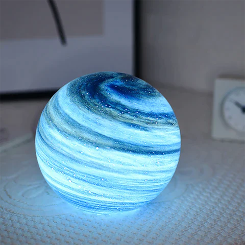 Luminara | Elegant Swirl Pattern LED Table Lamp | 20Ø×30H cm MARO Finer Living