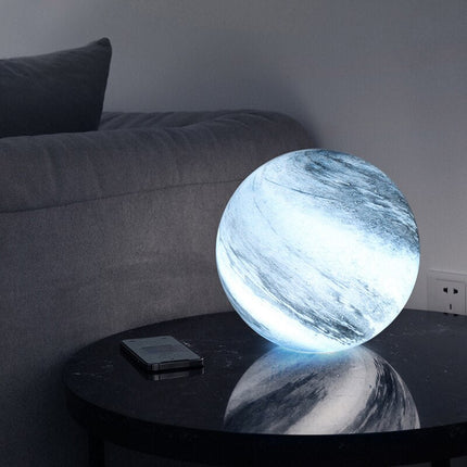 Luminara | Elegant Swirl Pattern LED Table Lamp | 20Ø×30H cm MARO Finer Living