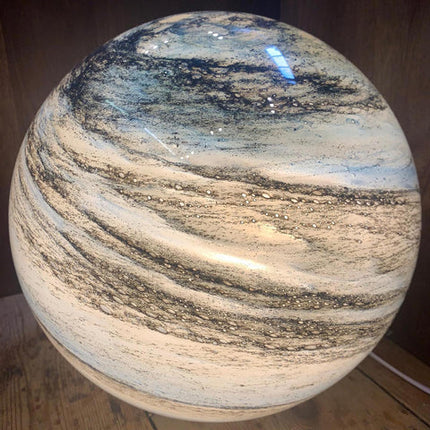 Luminara | Elegant Swirl Pattern LED Table Lamp | 20Ø×30H cm MARO Finer Living