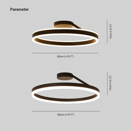 MARO | Elegant Modern Flush Mount Ceiling Light 40×10 cm 4