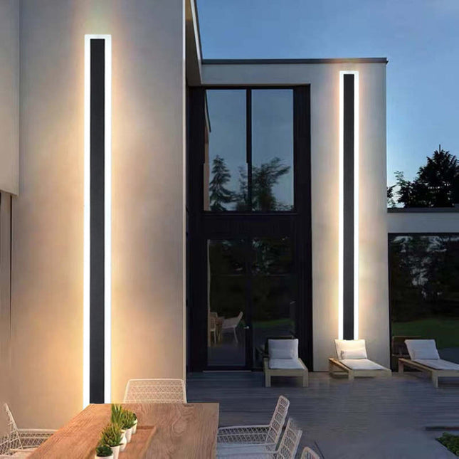 MARO | Modern Stylish Outdoor Wall Light Black Metal 40x5x5 cm 0