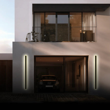 MARO | Modern Stylish Outdoor Wall Light Black Metal 40x5x5 cm 10