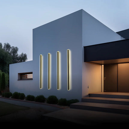 MARO | Modern Stylish Outdoor Wall Light Black Metal 40x5x5 cm 5