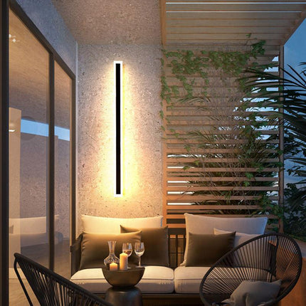 MARO | Modern Stylish Outdoor Wall Light Black Metal 40x5x5 cm 6