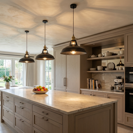 MARO | Stylish Vintage Black Pendant Light 30×30×120 cm 5