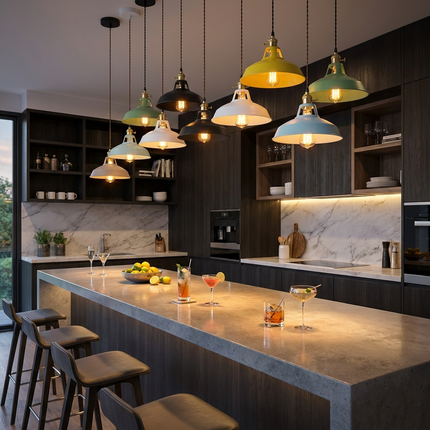 MARO | Stylish Vintage Black Pendant Light 30×30×120 cm 7