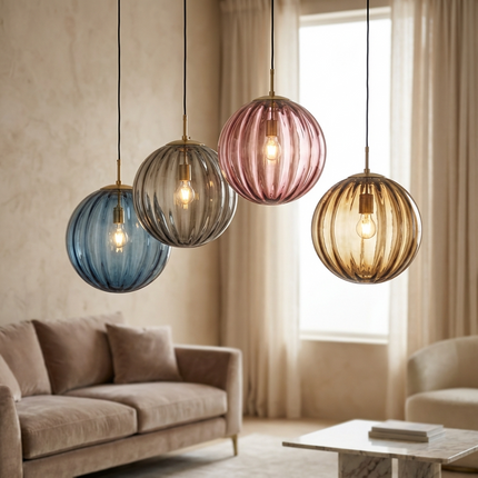 MARO | Vibrant Modern Glass Pendant Light ⌀30×H120 cm 4
