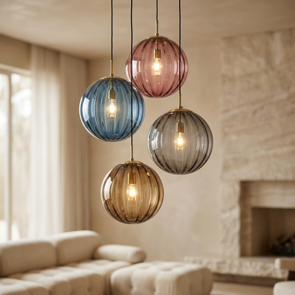 MARO | Vibrant Modern Glass Pendant Light ⌀30×H120 cm 5