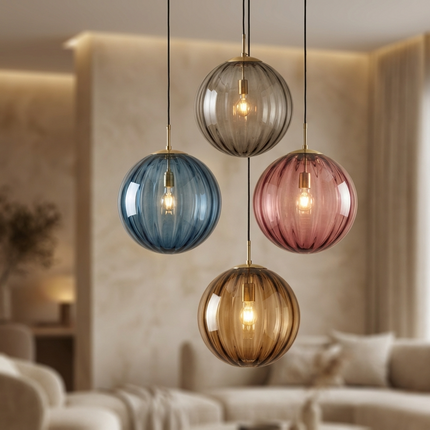 MARO | Vibrant Modern Glass Pendant Light ⌀30×H120 cm 6