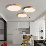 NordicGlow | Elegant Wooden LED Ceiling Light Fixture | ⌀30×H23 cm MARO Finer Living