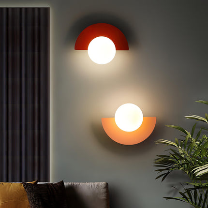 NordicGlow | Sleek Minimalist Semicircle Wall Sconce Light | Ø25×H15 cm 1