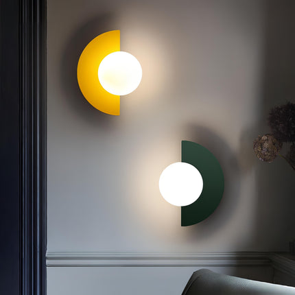 NordicGlow | Sleek Minimalist Semicircle Wall Sconce Light | Ø25×H15 cm 4