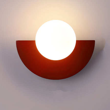 NordicGlow | Sleek Minimalist Semicircle Wall Sconce Light | Ø25×H15 cm 6