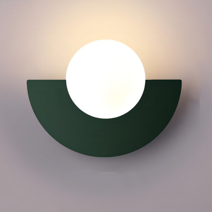 NordicGlow | Sleek Minimalist Semicircle Wall Sconce Light | Ø25×H15 cm 7