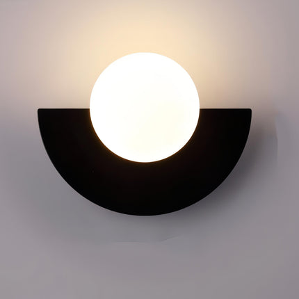 NordicGlow | Sleek Minimalist Semicircle Wall Sconce Light | Ø25×H15 cm 9