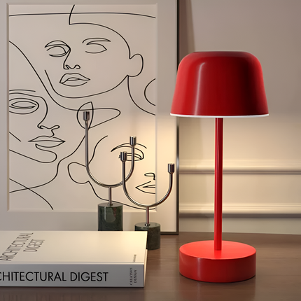 RetroGlow | Stylish Cordless LED Table Lamp | 15×15×30 cm 0
